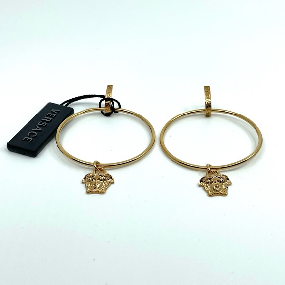 Versace Medusa Hoop Earrings (BRAND NEW) - Picture 1 of 3